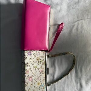 Aldo Pink and Floral Clutch